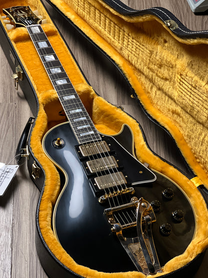 Gibson 1957 Les Paul Custom Reissue 3-Pickup Bigsby in Ebony w/Case 742580