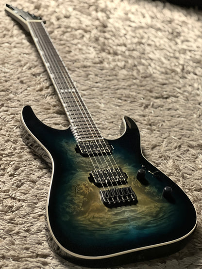 ESP E-II M-II NT HS BM Mercury In Blue Burst