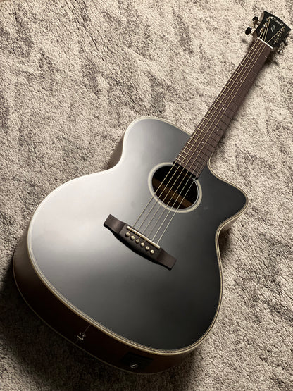 Cort Essence ES-OC4-BTSG Acoustic Guitar, Black Top Semi Gloss