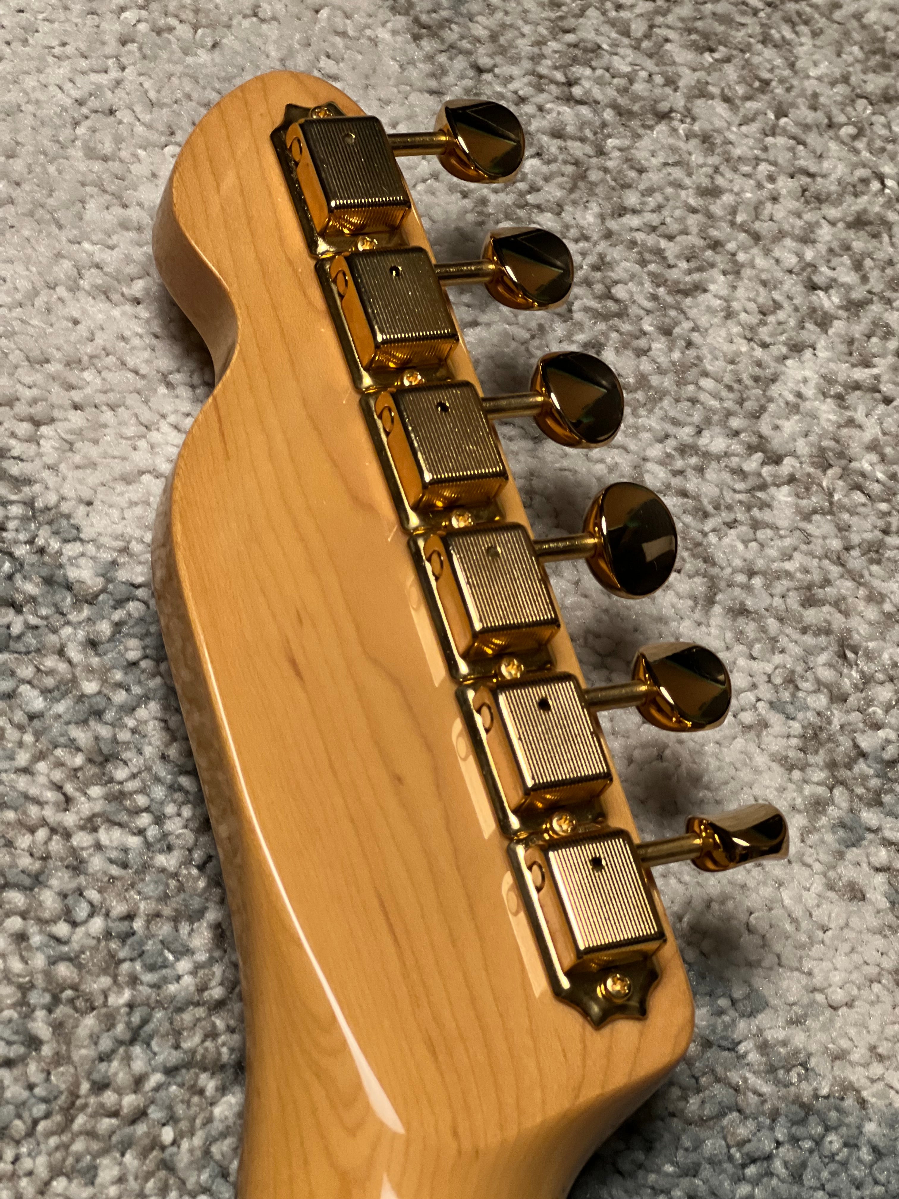 Tokai Japan ATE-101B -G/R Breezysound in Black with Gold Hardware
