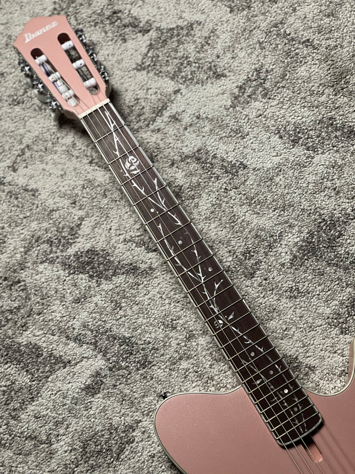 Ibanez TOD10N-PAF Tim Henson Signature Nylon String in Pearl Pink Flat