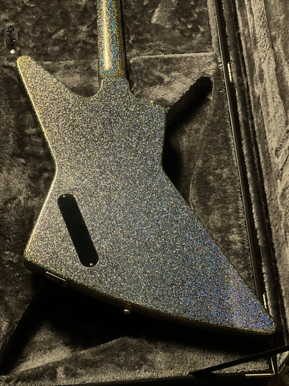 Epiphone Lzzy Hale Explorer Custom in Black Diamond Holographic Sparkle