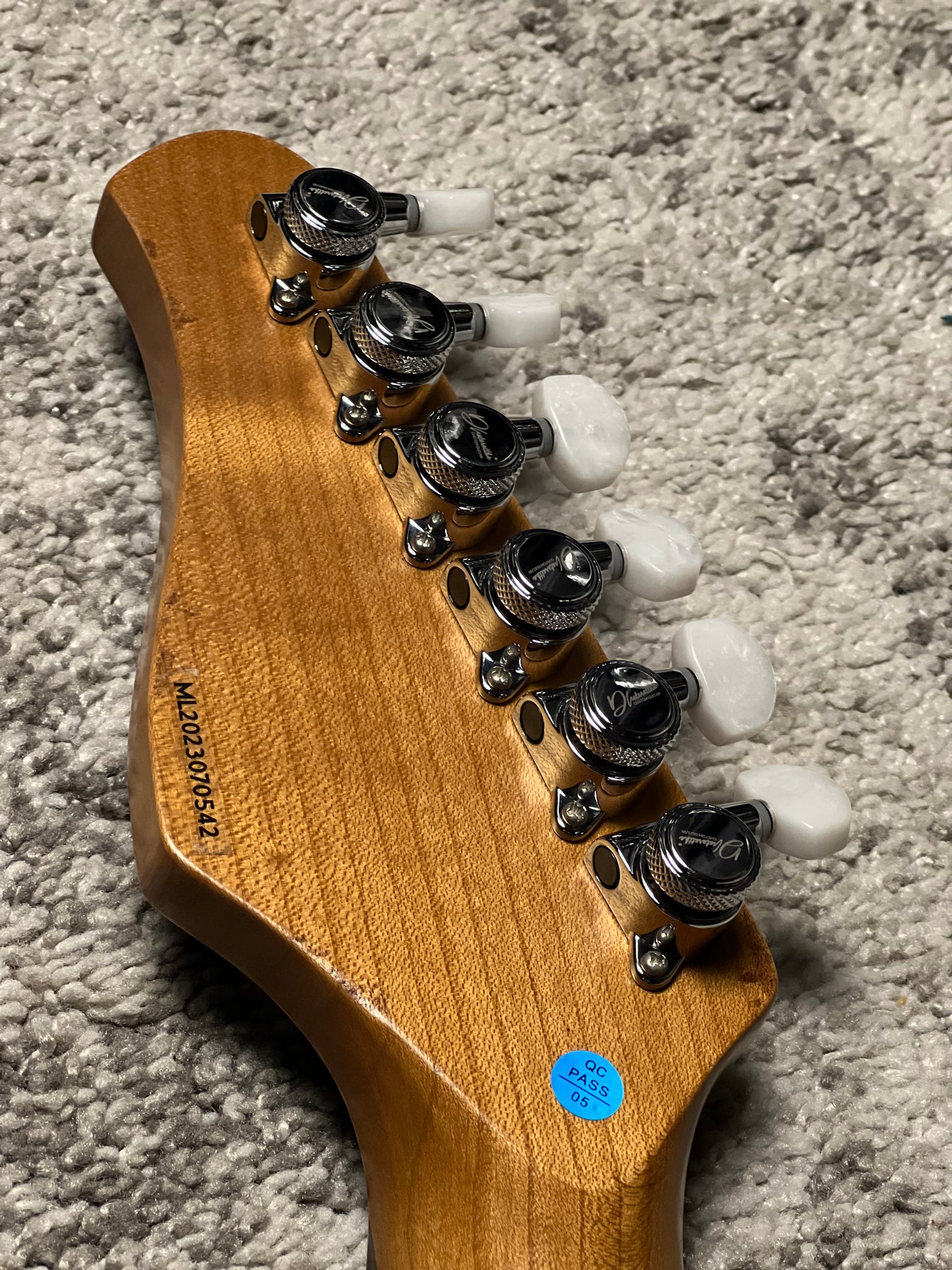 Dhatarattha Performance DST HSS in Blue over Black Paisley with RW FB and Nitrocellulose Lacquer Relic Level 2