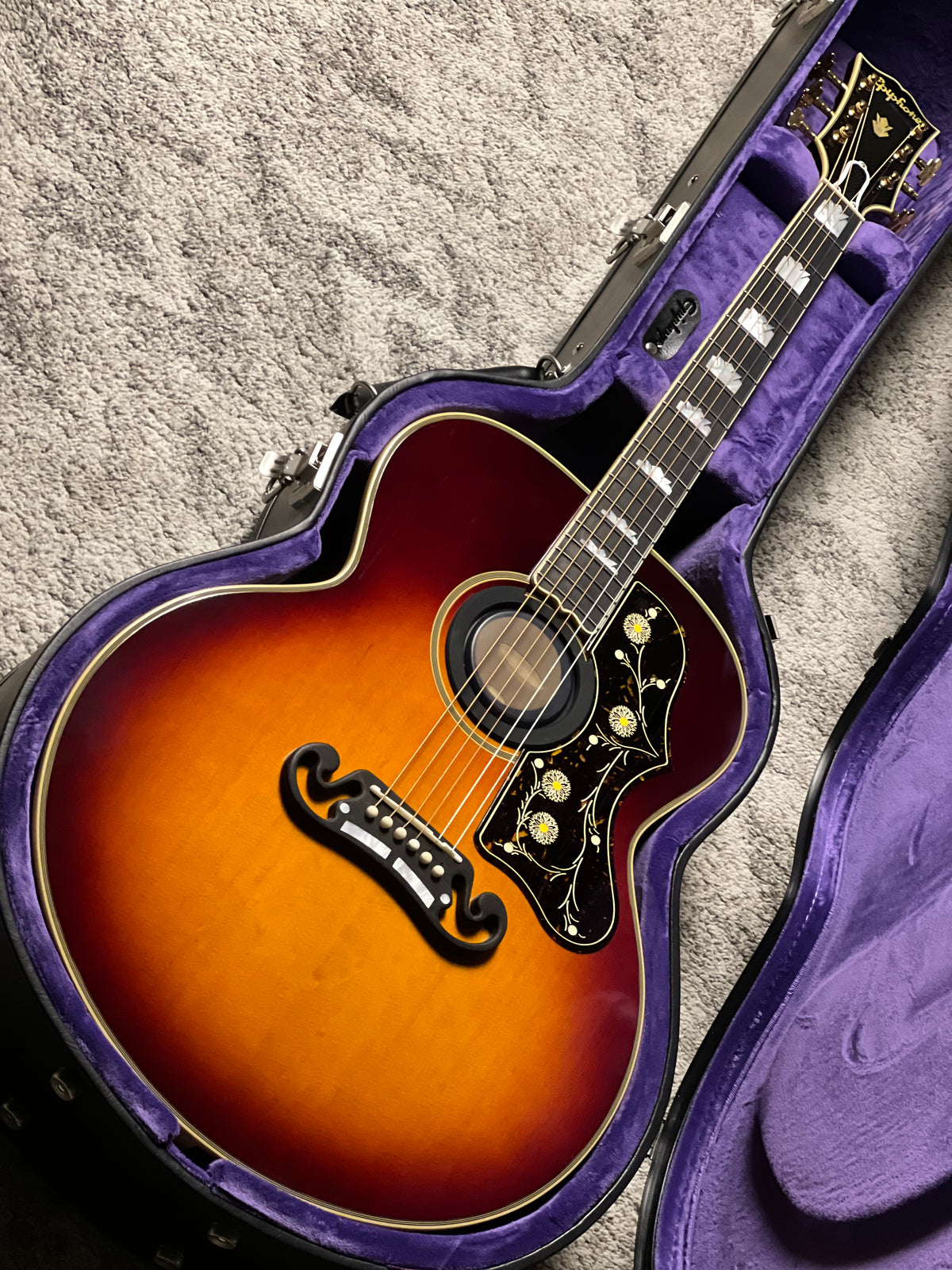 Epiphone Pre-war SJ-200 Rosewood Reissue Acoustic-electric Guitar in Vintage Sunburst