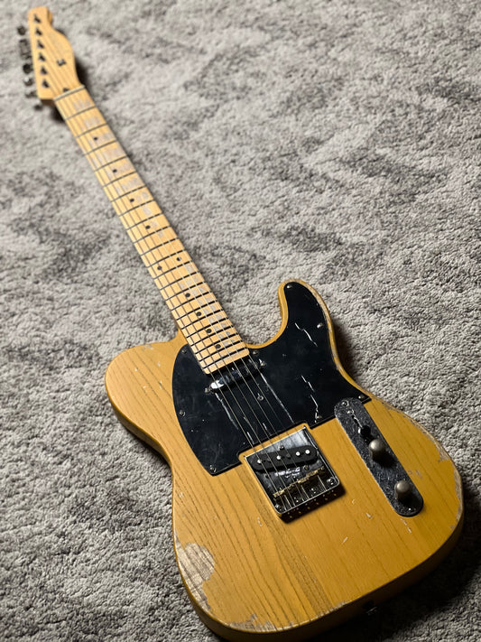 Soloking MT-1 Tribute 50s Relic with maple FB in Butterscotch Blonde
