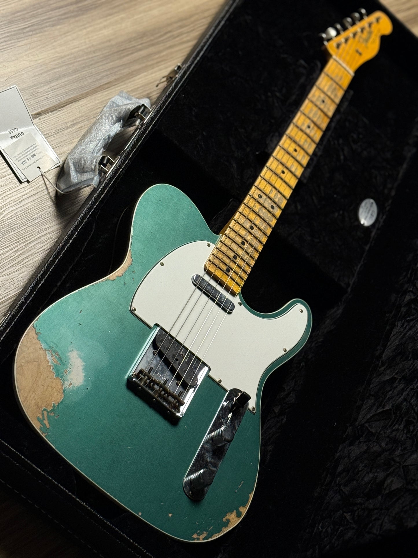 Fender Custom Shop 1965 Telecaster Heavy Relic with Quartersawn Maple in Aged Sherwood Green Metallic
