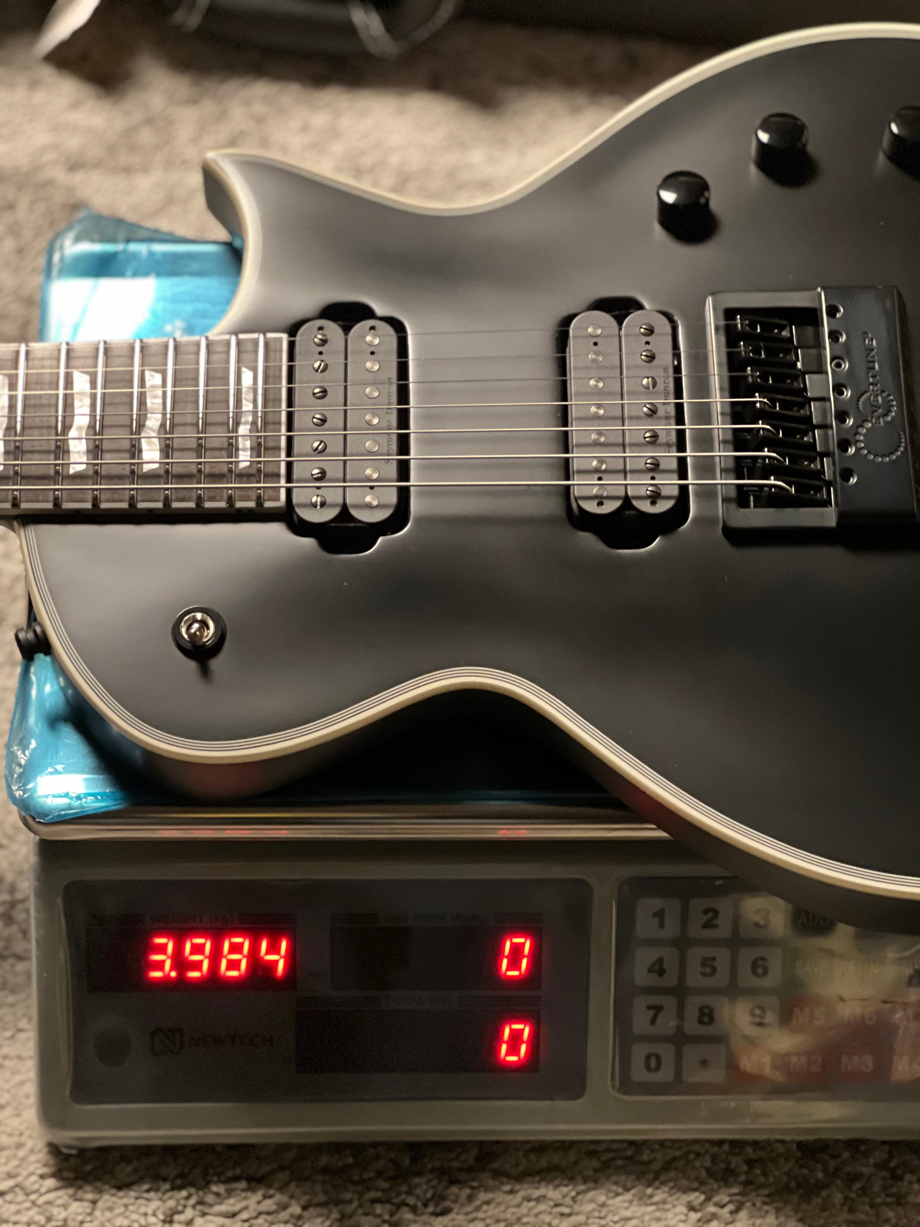 ESP E-II Eclipse-7 EverTune in Black Satin ES8195253