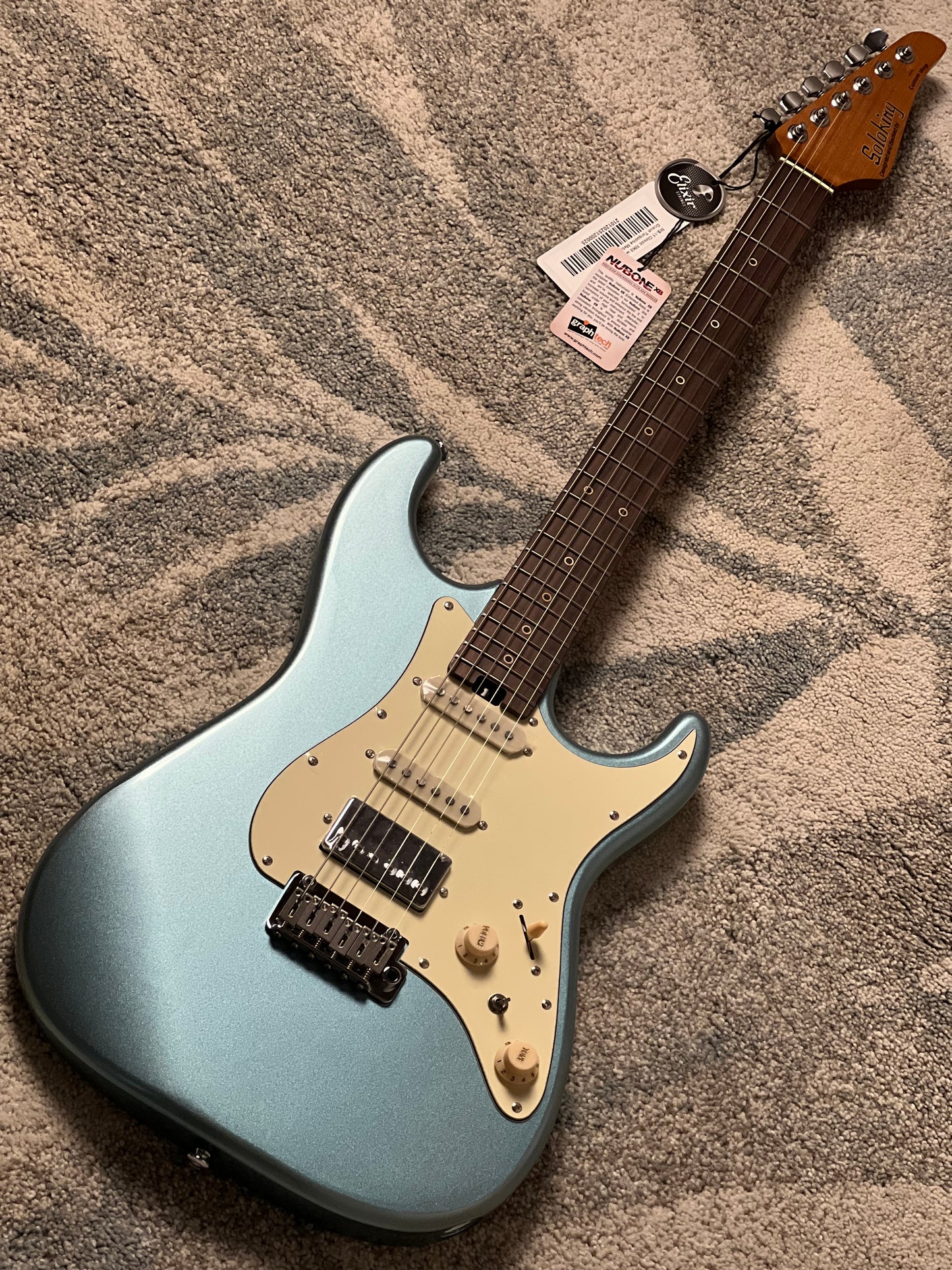 Soloking MS-11 Classic MKII with Rosewood FB in Ocean Turquoise Metallic