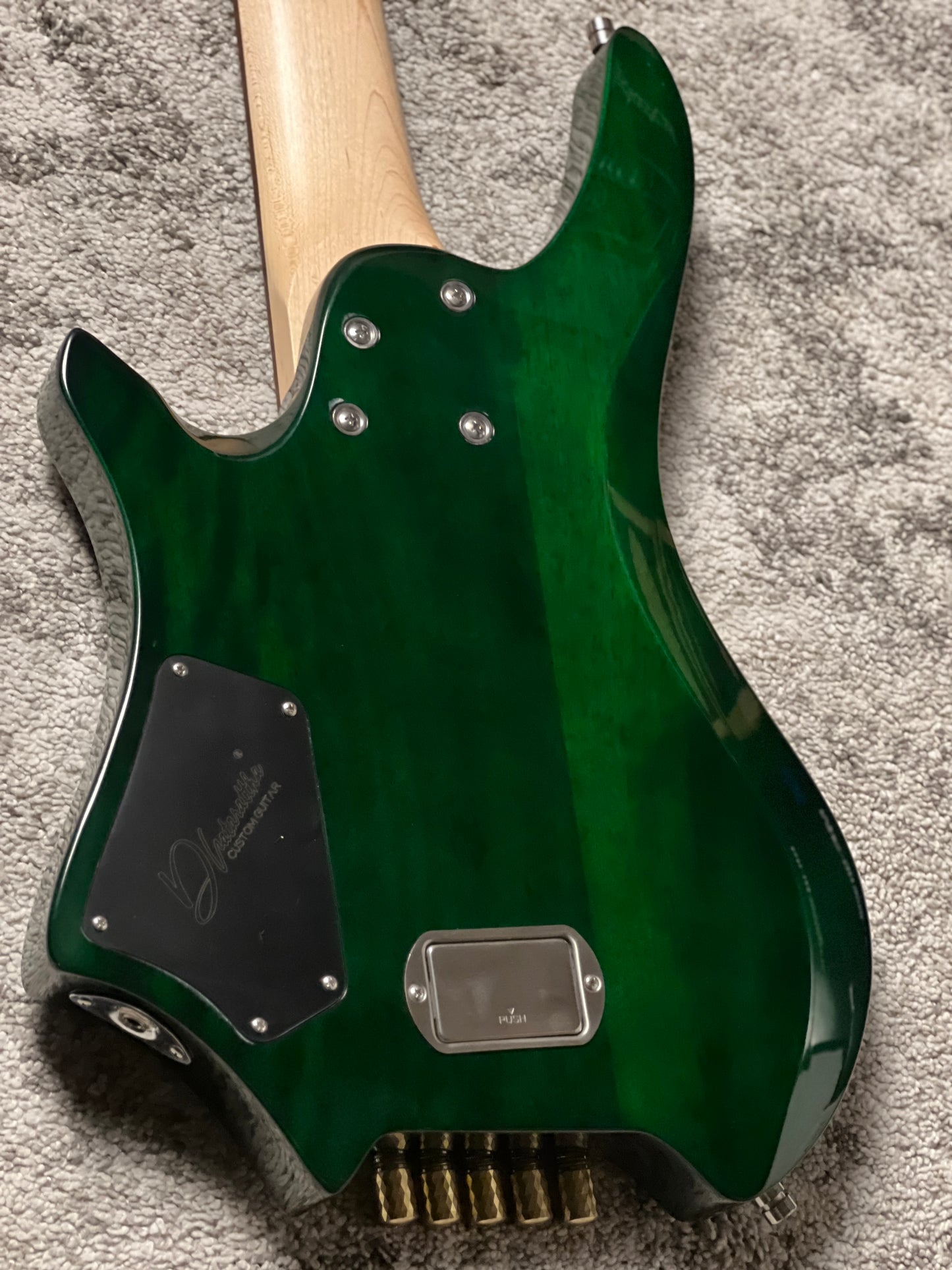 Dhatarattha Custom DEB 5 Headless Bass in Forest Burl Top with RW FB Nafiri Special Run