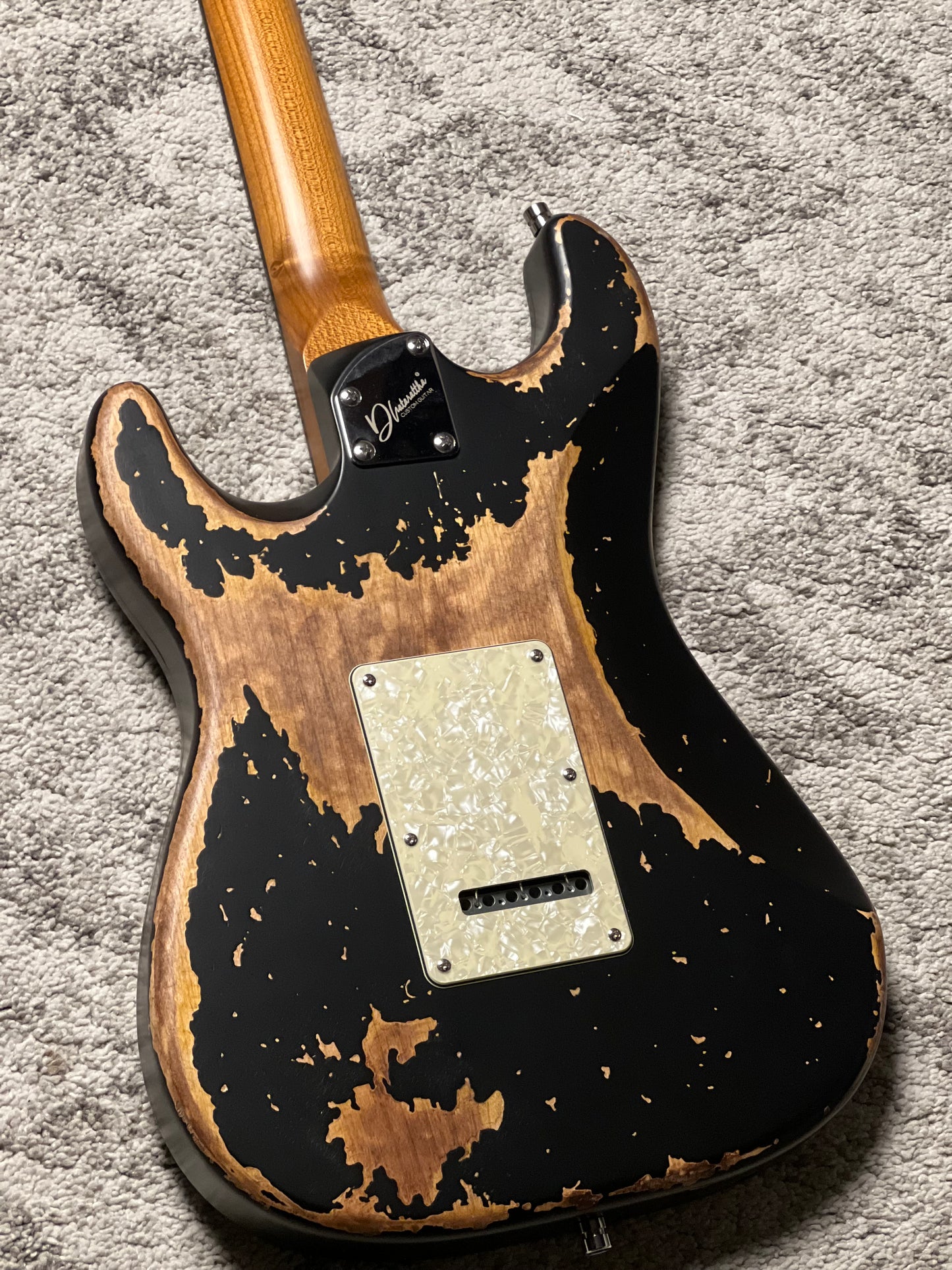 Dhatarattha Classic DST HSS in Blue Burst Over Sunburst with Rosewood FB and Sacred Geometry Artwork Inlay