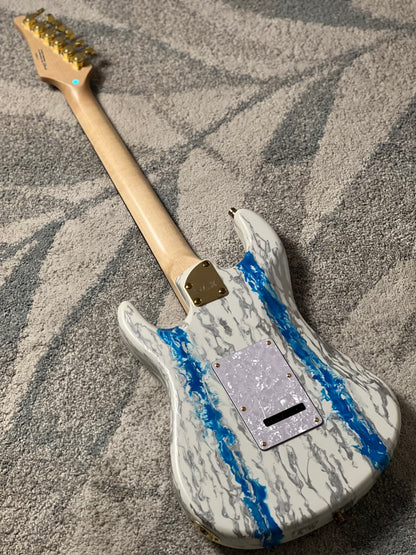 SLX X Dhatarattha Custom DST in Antarctic Shmear with Rosewood FB