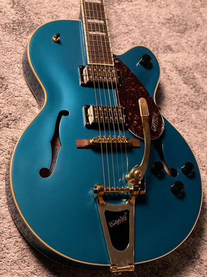 Gretsch G2410TG Streamliner Hollow Body Single-Cut with Laurel FB in Ocean Turquoise (USED)