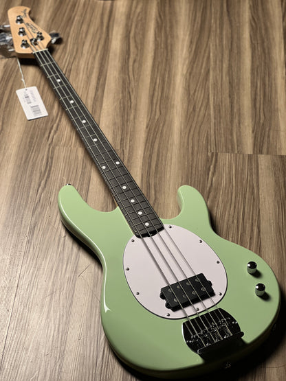 Sterling By Music Man StingRay RAY2 with Amaranth FB in Misty Green