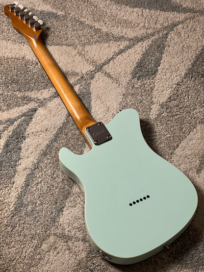 Dhatarattha Custom DTL in Sonic Blue with Rosewood FB and Blue Quilt Pickguard