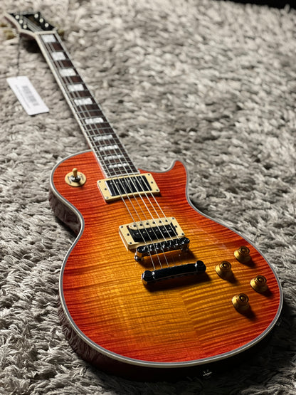 Soloking SLS50FM Deluxe with 5A Flame Top in Cherry Sunburst