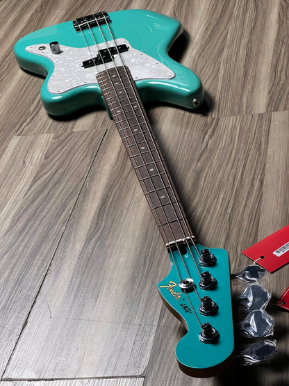 Fender Mark Hoppus Jaguar Bass Guitar with RW FB in Sea Foam Green MX24068539