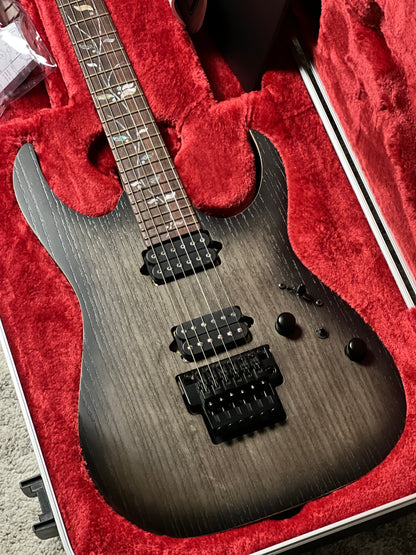 Ibanez J Custom RG8620AH-AGF in Anvil Gray Burst Flat w/Case F2533769