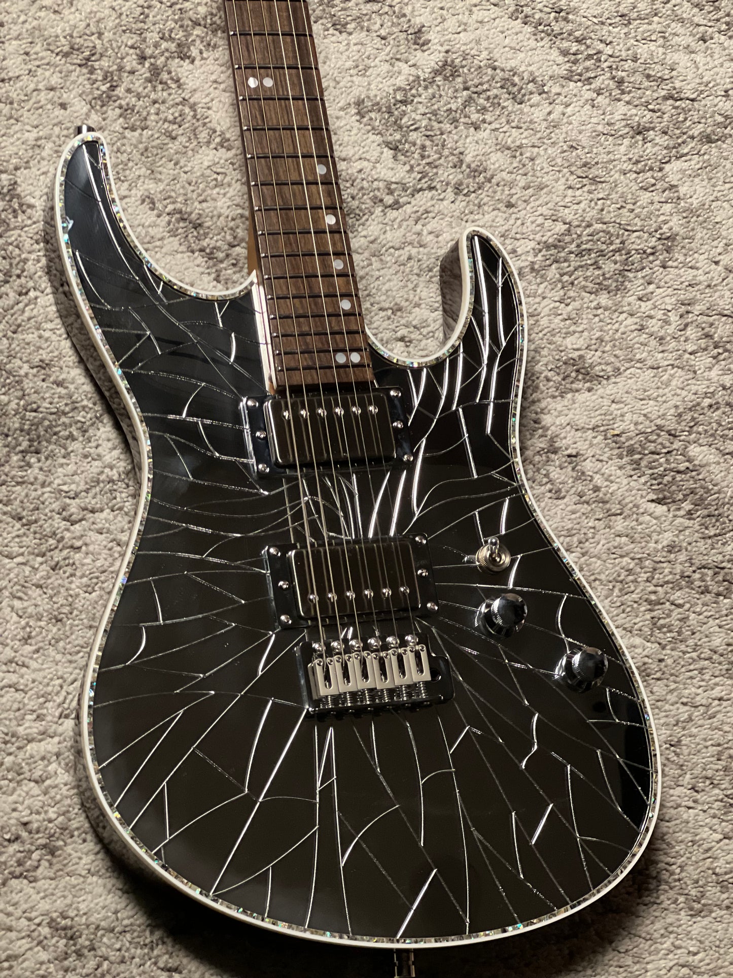 Dhatarattha Custom DST HH in Shattered Mirror with Rosewood FB