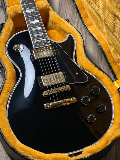 Gibson Les Paul Custom Ebony Fingerboard Gloss Ebony w/ Case CS 404299
