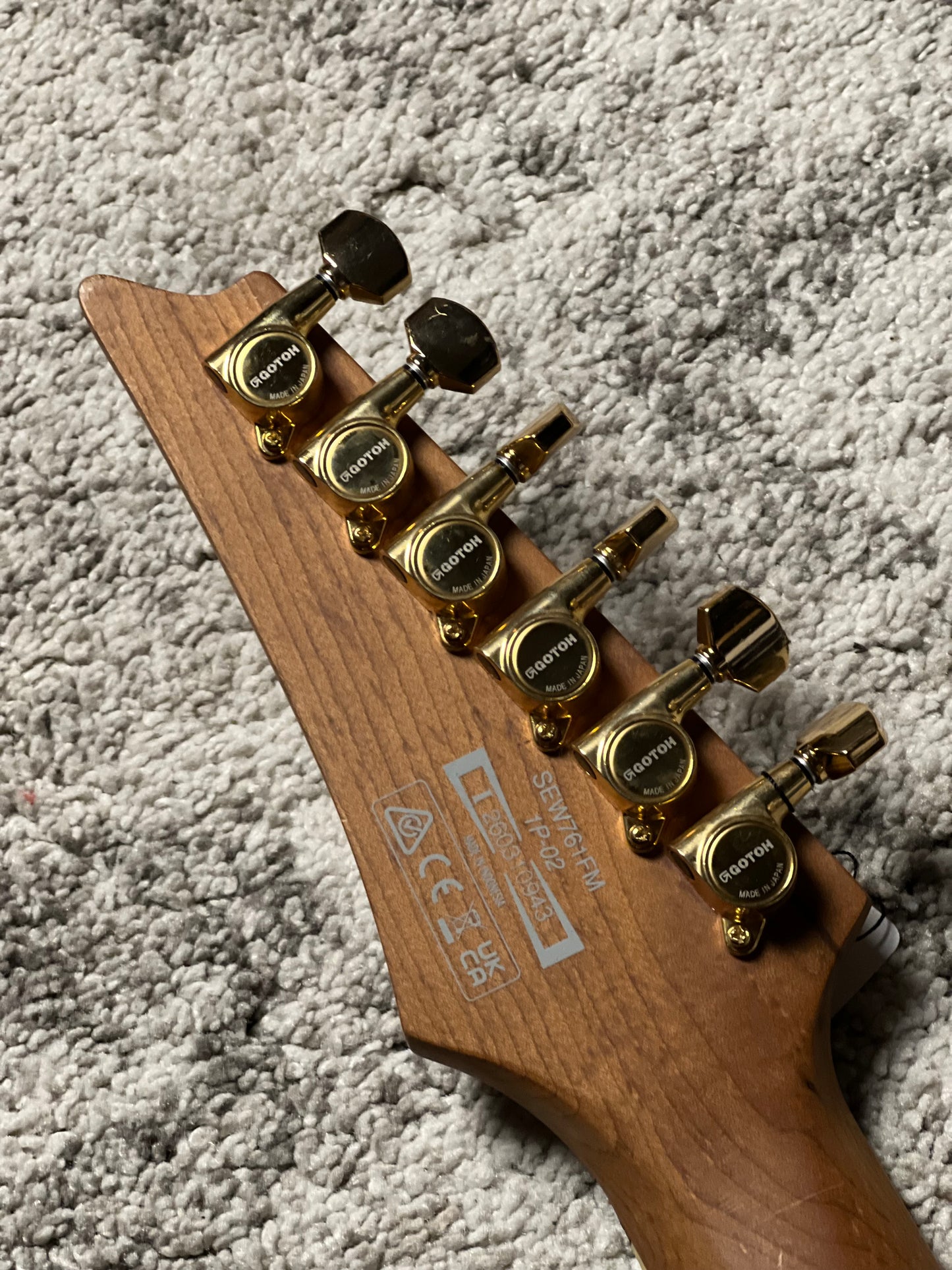 Ibanez SEW761FM-NTF Electric Guitar in Natural Flat I260310943 (USED)