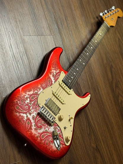 Dhatarattha Classic DST HSS in Pink Paisley with Rosewood FB and Nitrocellulose Lacquer Relic