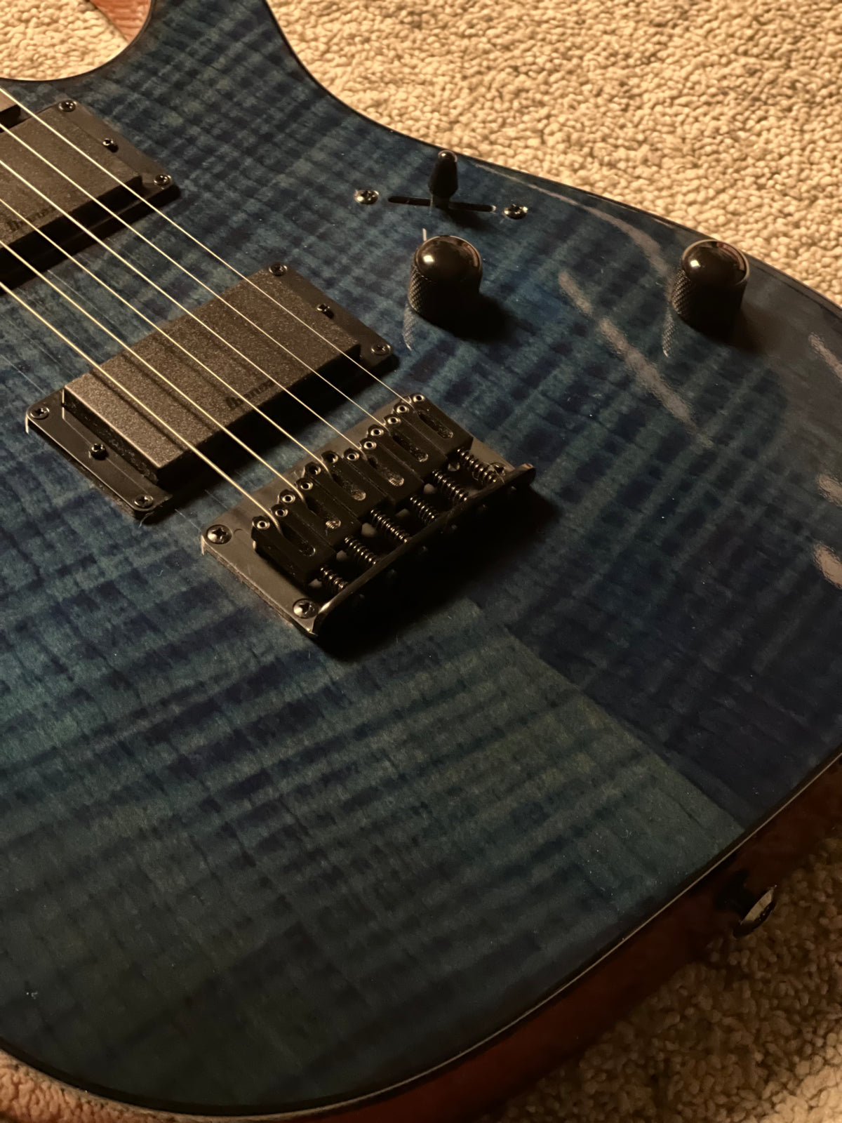 Ibanez GRGR221FA-TDK in Transparent Indigo Black