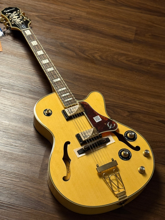 Epiphone Joe Pass Emperor-II PRO - Natural with Flame Maple Side and Back