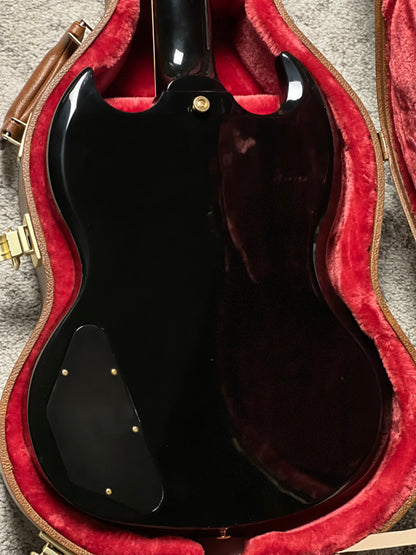 Gibson SG Standard '61 Maestro Vibrola T-Type in Ebony w/Case 232550250