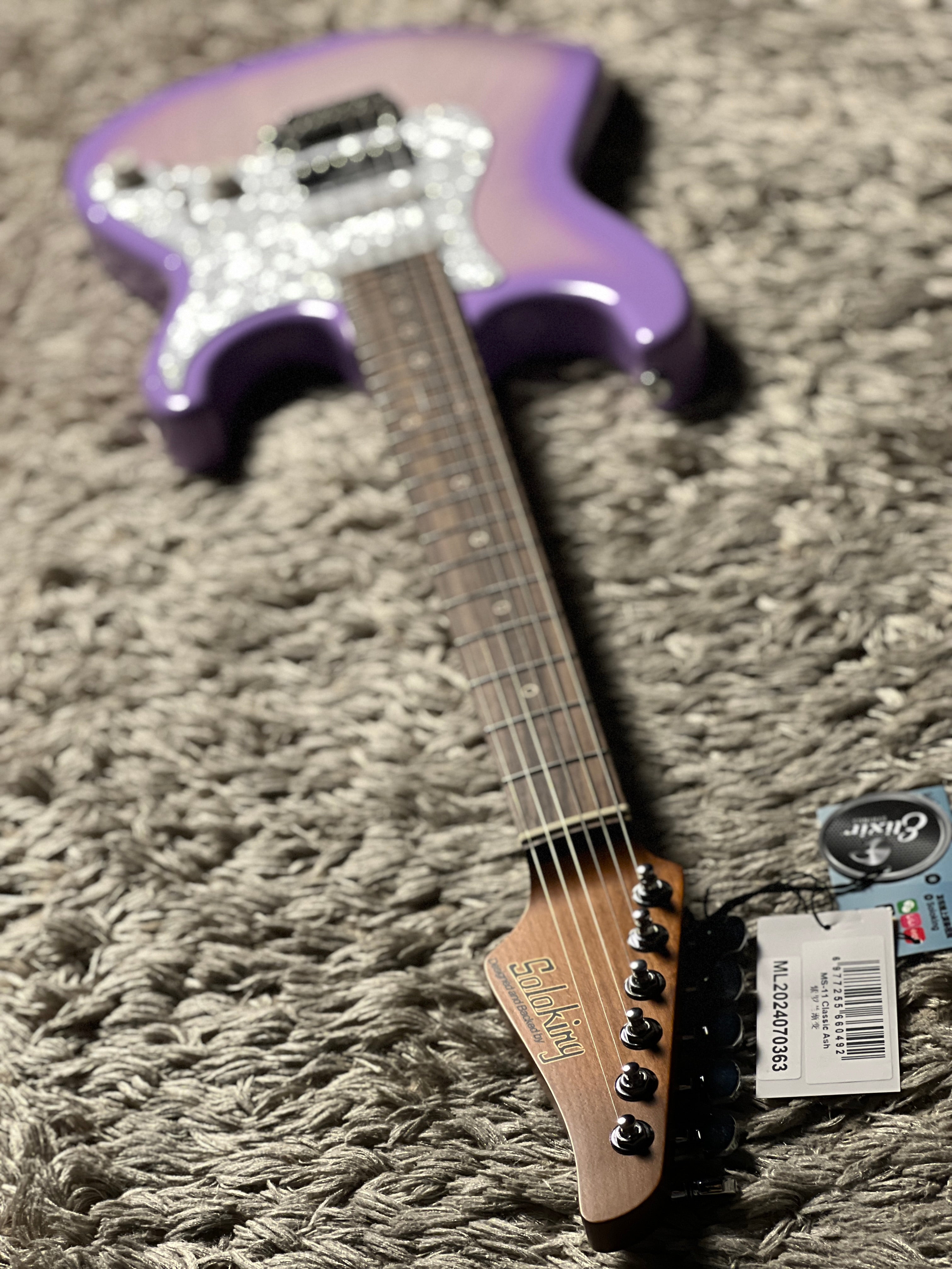 Soloking MS-11 Classic Ash in Lavender Purple Burst Nafiri Special