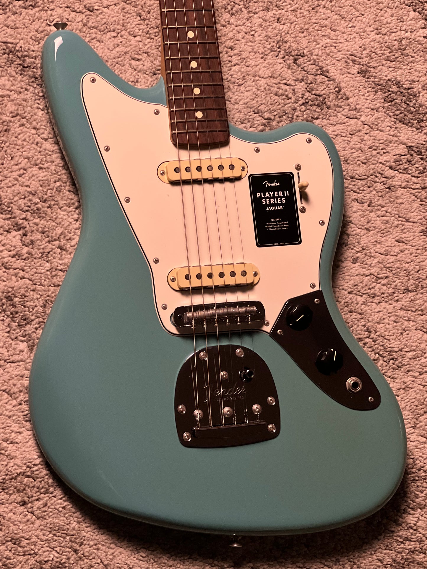 Fender Player II Jaguar With RW FB in Aquatone Blue