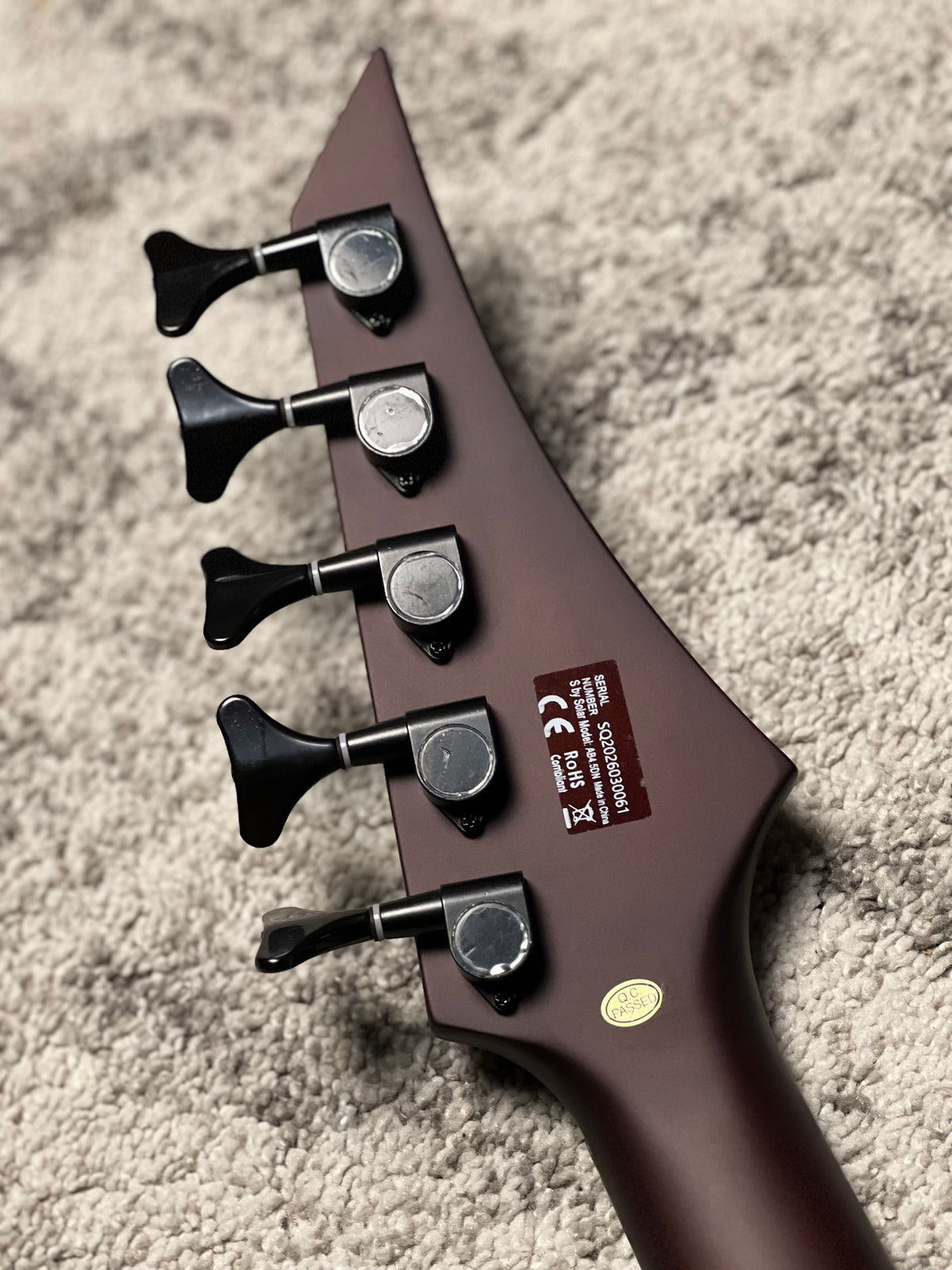 Solar AB4.5DN-E 5 String Bass in Dark Natural