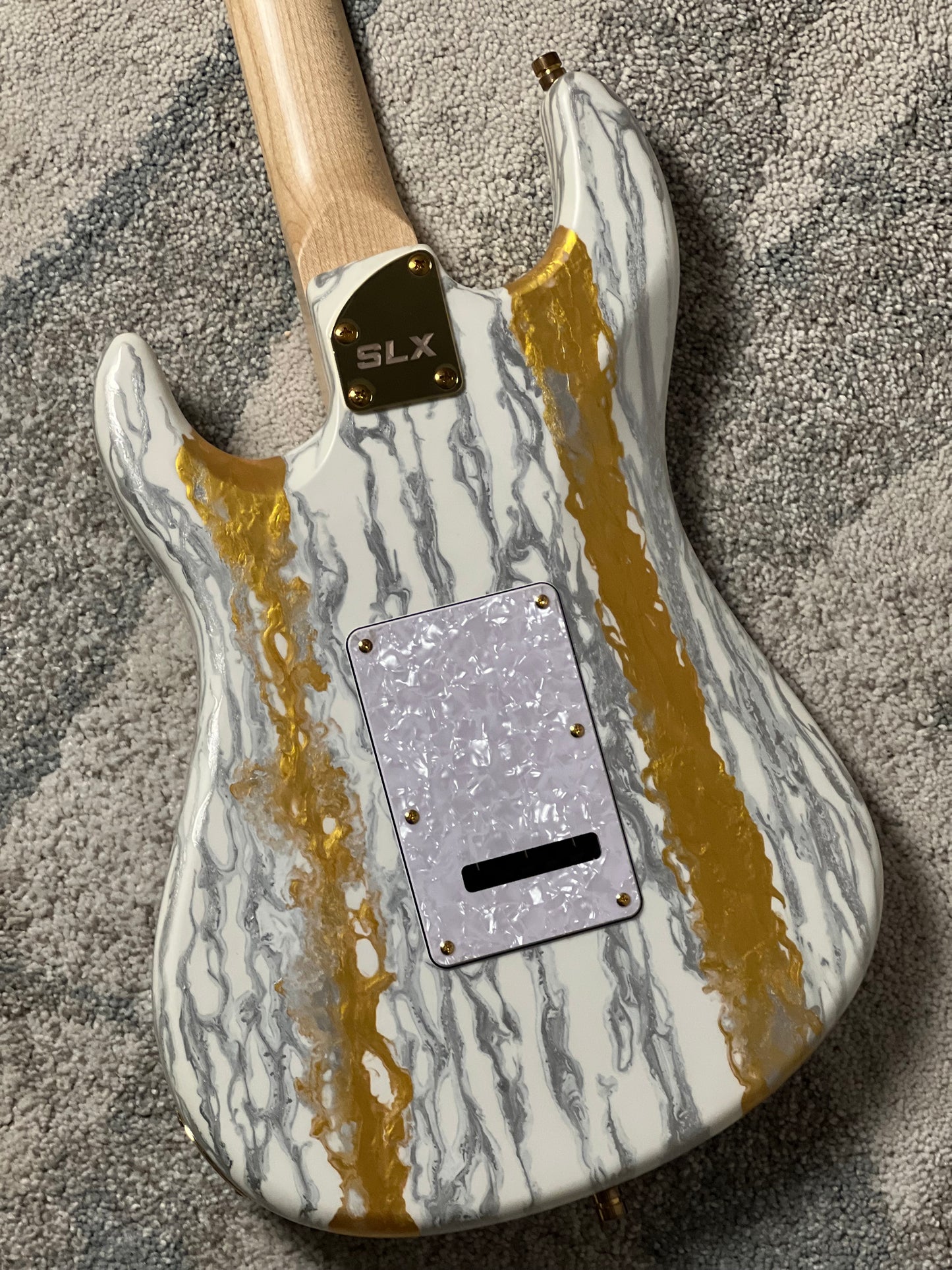SLX X Dhatarattha Custom DST in White Shmear with Maple FB