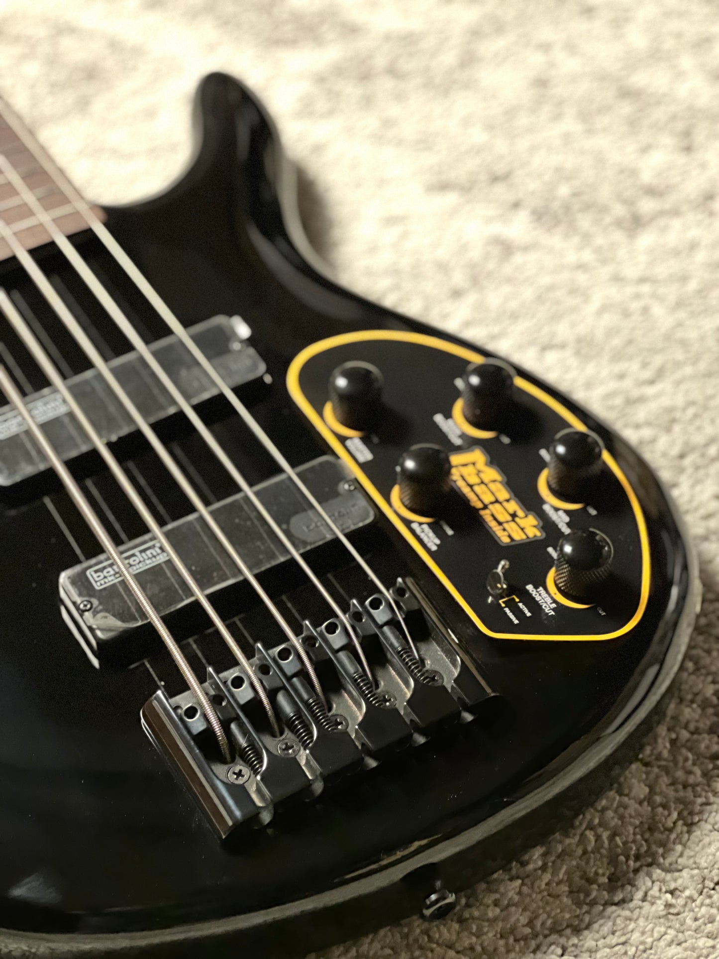 Cort C5 Deluxe Electric Bass Guitar in Black