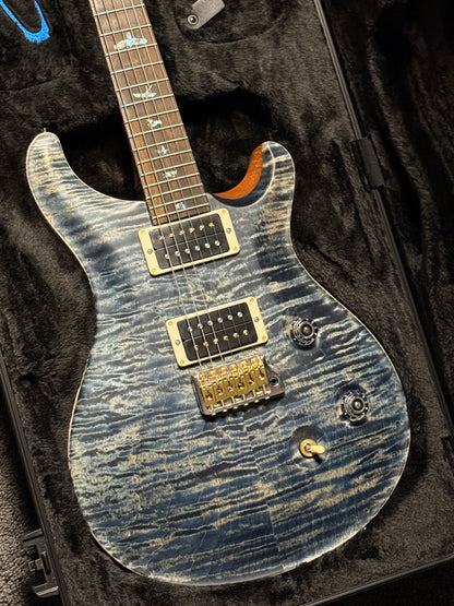 PRS Custom 24 Wood Library in Faded Whale Blue with Satin Stained Neck 0410573