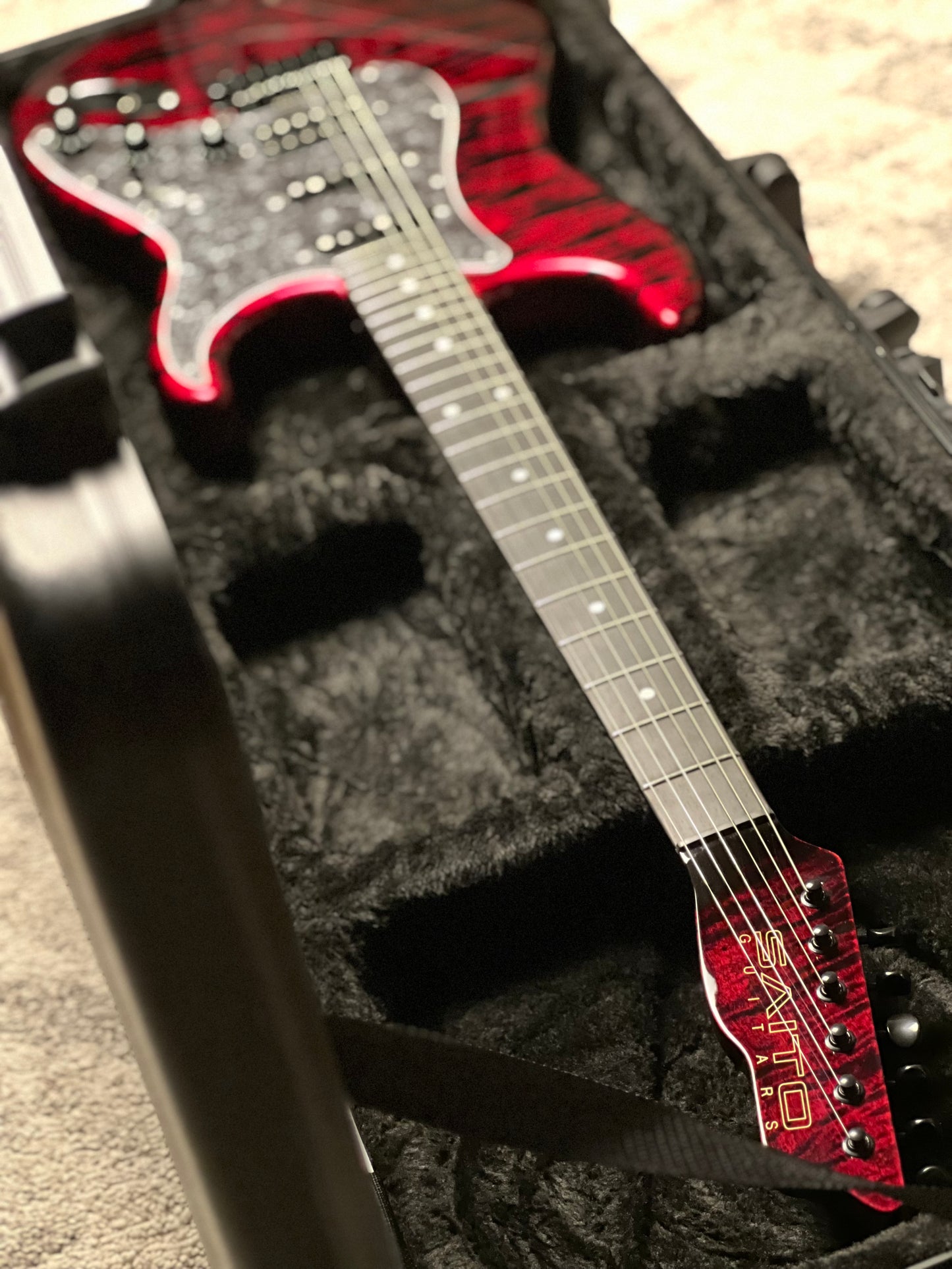 Saito S-622CS BEYOND SSH in Aka Oni with Hardshell Case 253389
