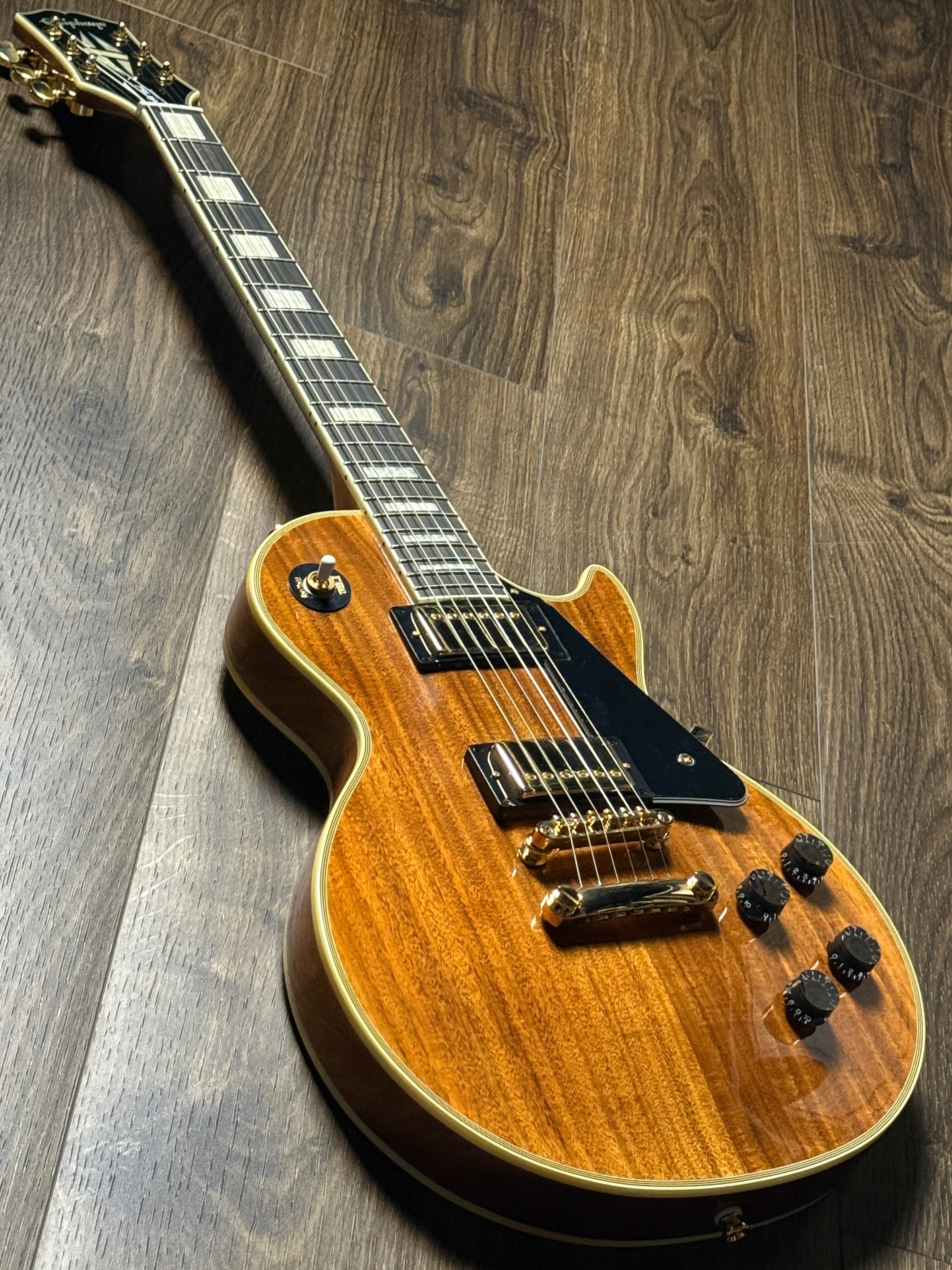 Epiphone Les Paul Custom Koa in Natural – nafiriguitar.com