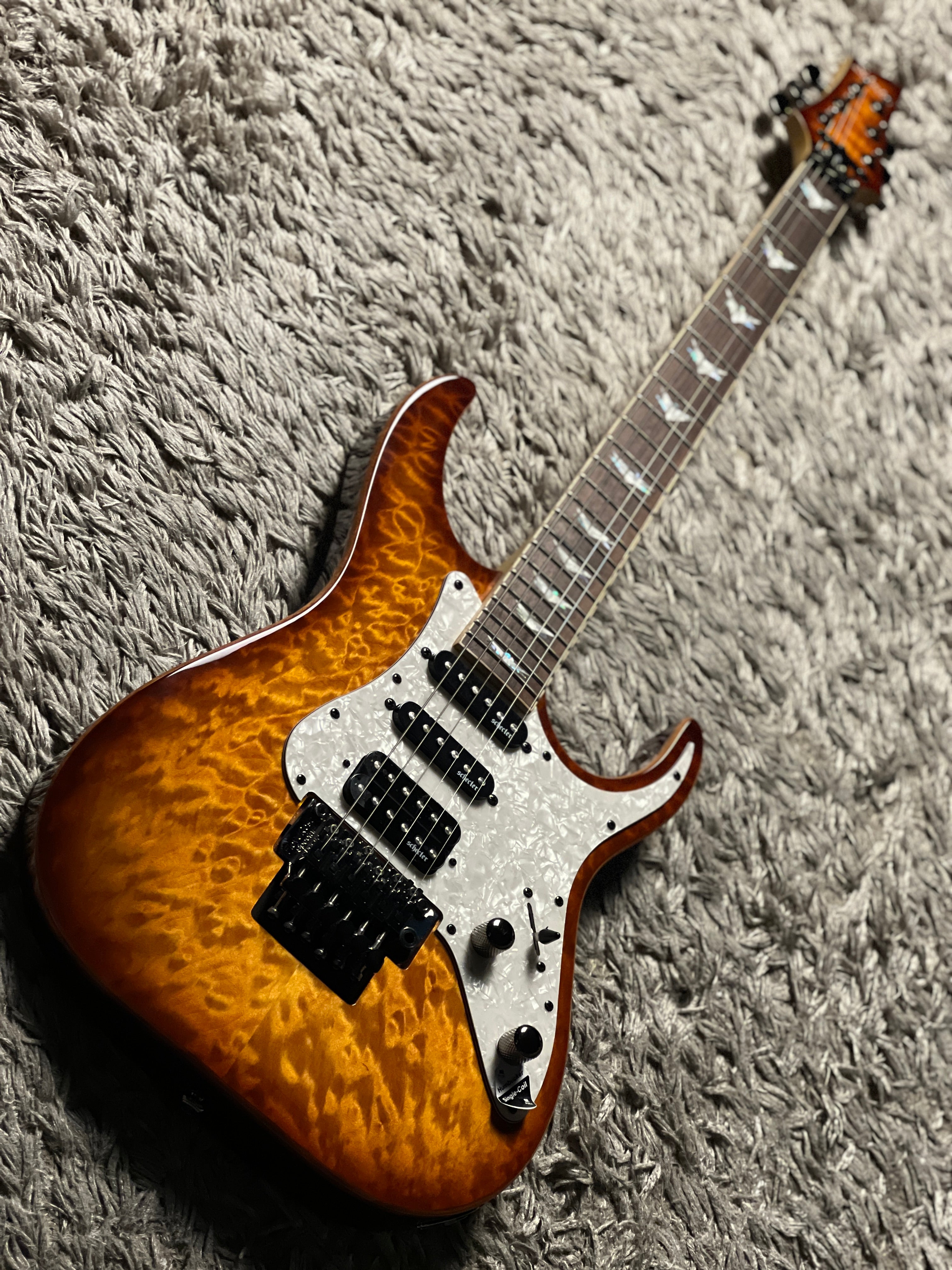 Schecter Banshee-6 FR Extreme Vintage Sunburst – nafiriguitar.com