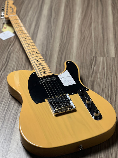 Fender Japan Heritage 50s Telecaster พร้อม Maple FB สี Butterscotch Blonde