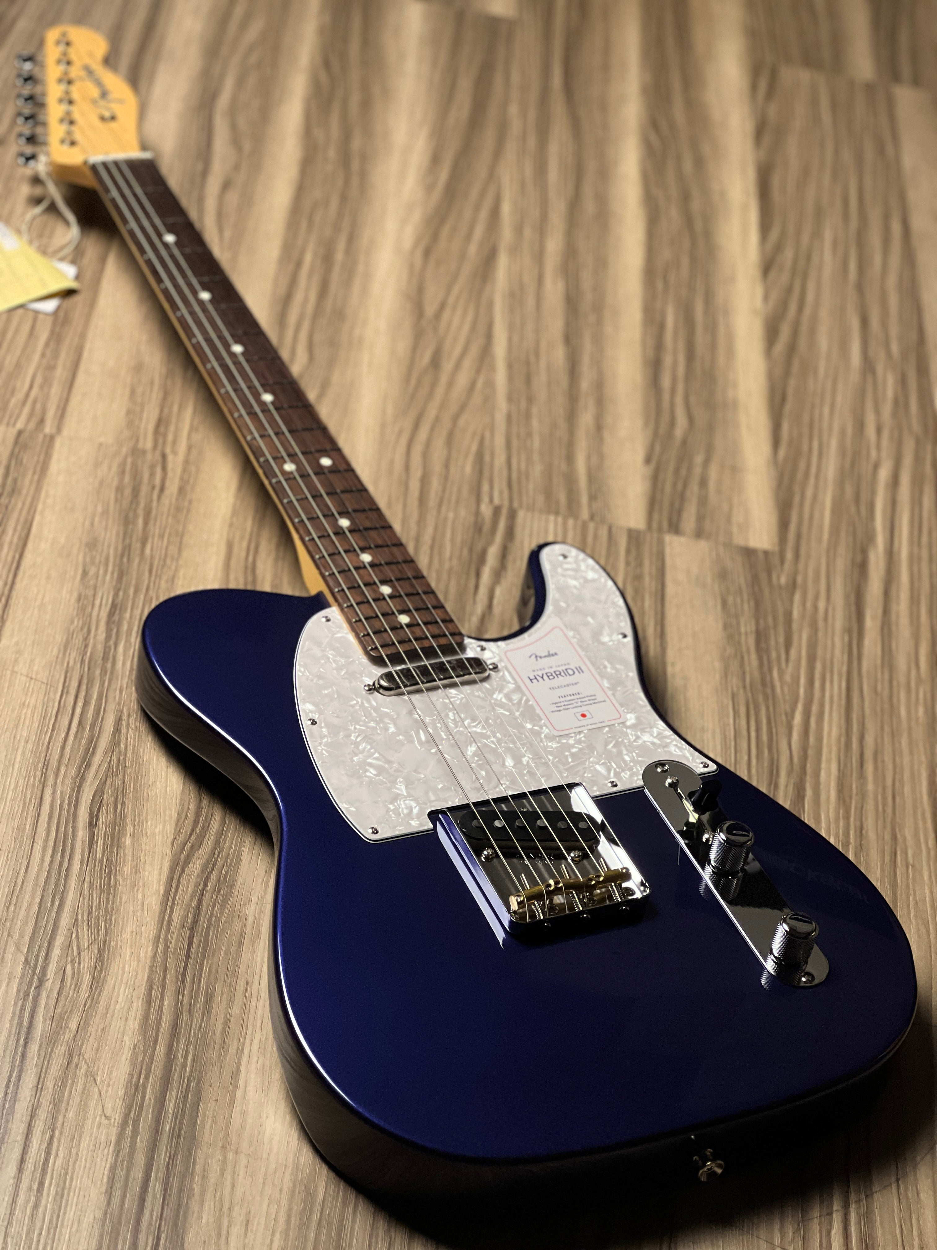 Telecaster Collection Fender FSR MIJ Hybrid II Telecaster with RW FB in Azurite Metallic JD2 ...