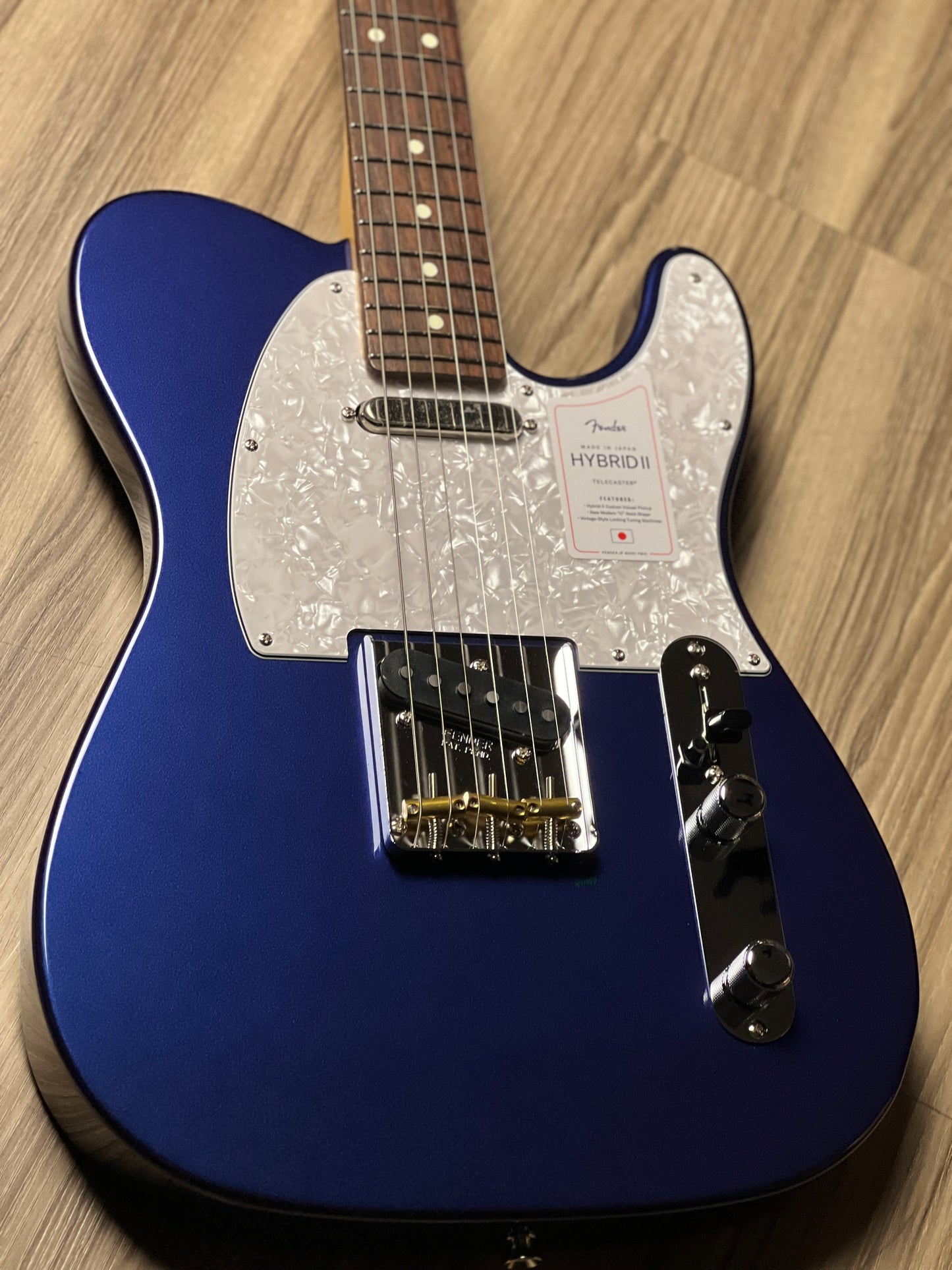 Fender FSR MIJ Hybrid II Telecaster with RW FB in Azurite Metallic JD24012691