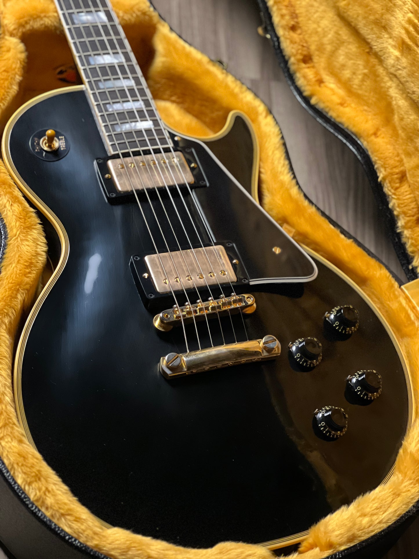 Gibson 1957 Les Paul Custom Reissue VOS - Ebony 2-Pickup 74755