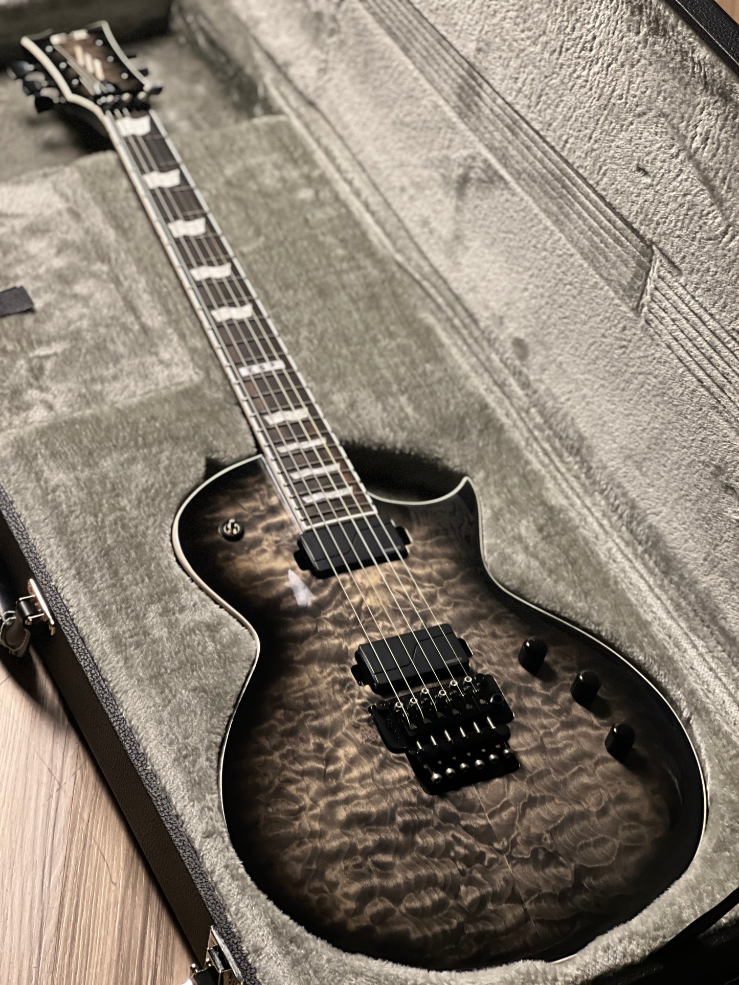 ESP E-II ECLIPSE-QM/FR/FL/Charcoal Burst ES08233233