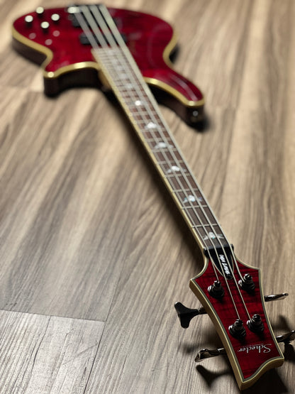 Schecter Omen Extreme 4 Electric Bass Black Cherry