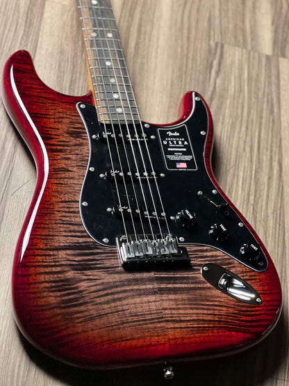 Fender American Ultra Limited Edition Stratocaster With Ebony FB In Umbra Burst US22065847