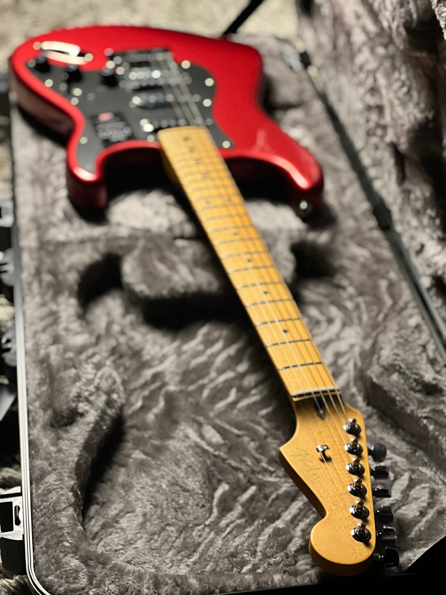 Fender American Ultra II Stratocaster HSS with Maple FB in Sinister Red US240038929