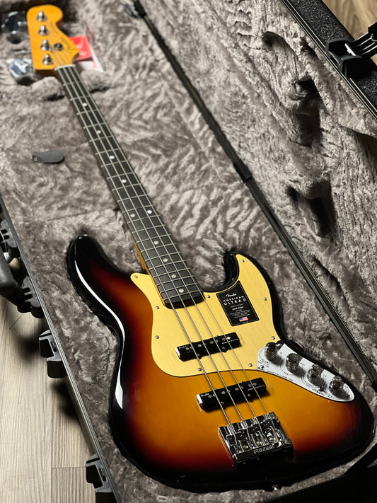 Fender American Ultra II Jazz Bass with Ebony FB in Ultraburst US24006709