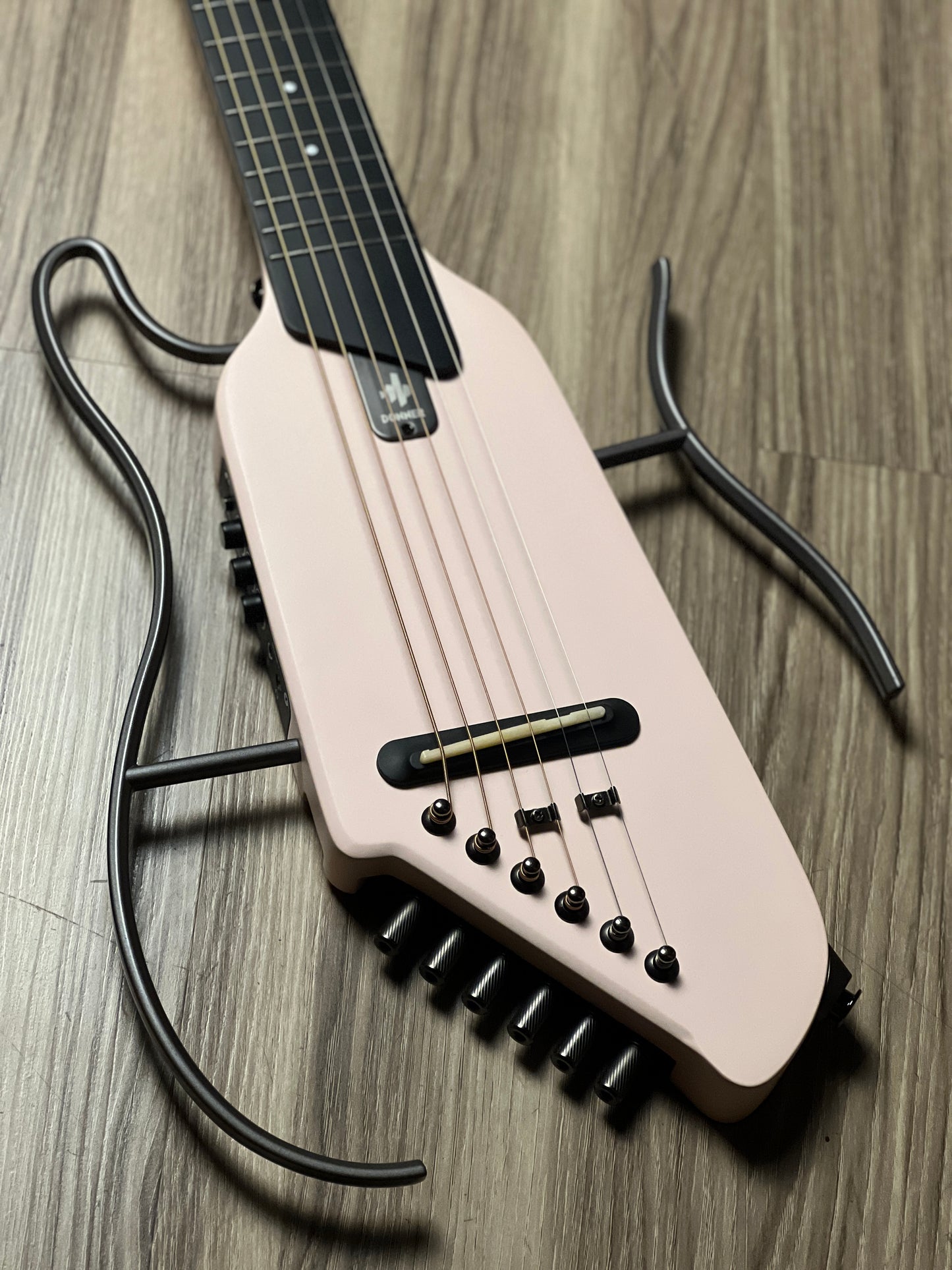 Donner HUSH-I Silent Guitar In Pink w/Bag