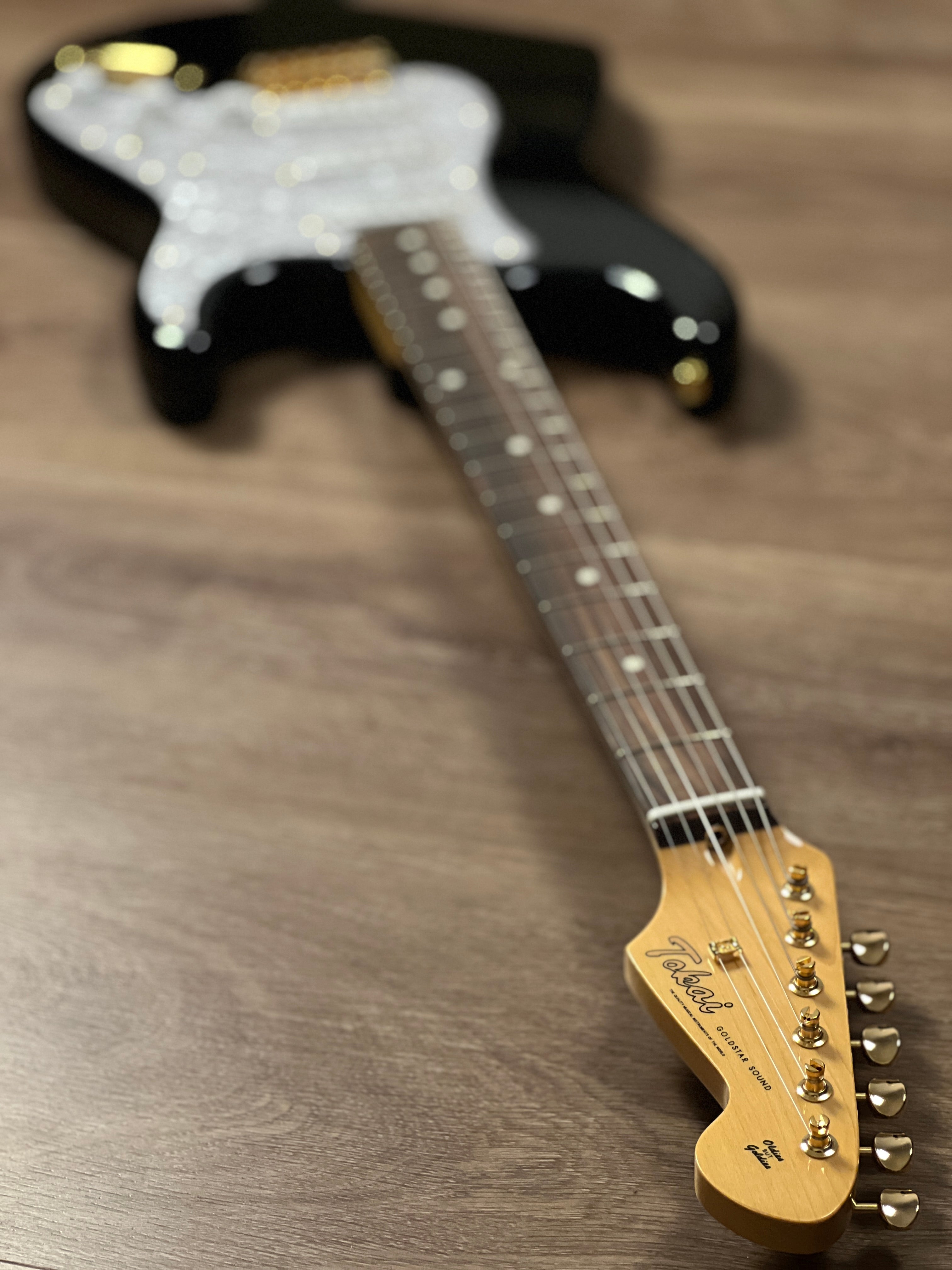 Tokai Japan Goldstar Sound AST-101G/R in See Thru Black with Gold