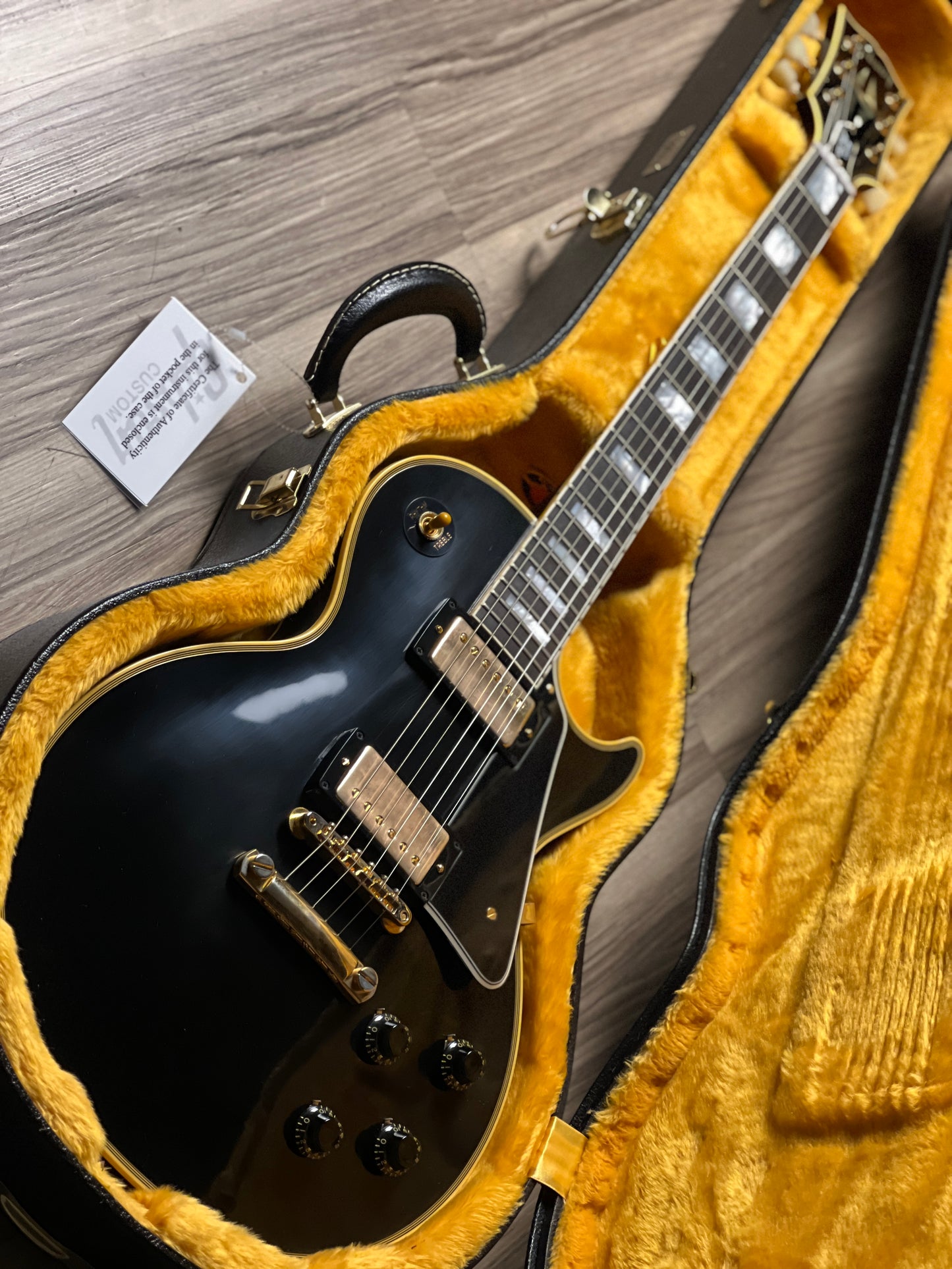 Gibson 1957 Les Paul Custom Reissue VOS - Ebony 2-Pickup 74755