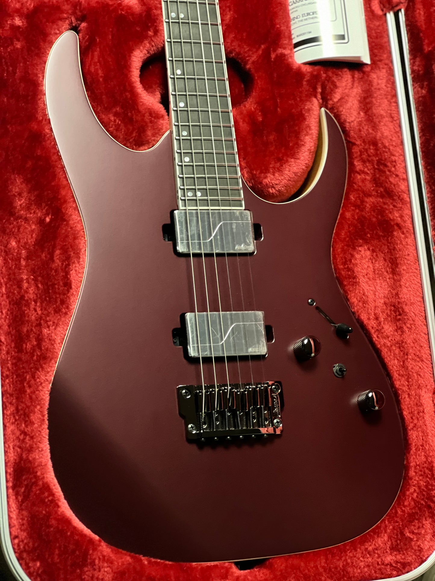 Ibanez Prestige RG5121-BCF in Burgundy Metallic Flat with Case F2418689